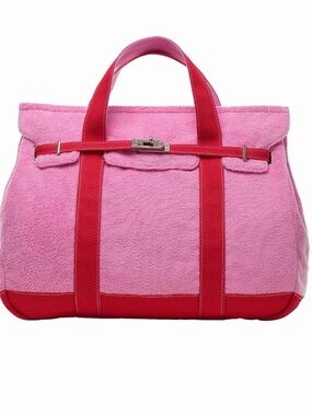 Large Sunwin Pink and Red Tote Bag - Stylish Women's Carryall
